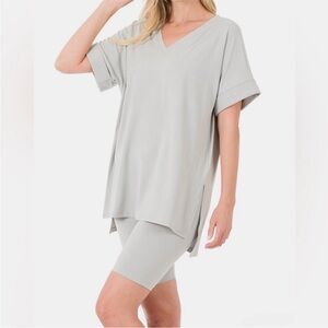 Zenana Outfitters Top and shorts set